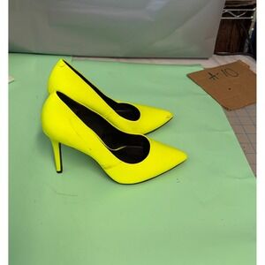 Michael Kors Women's Neon Yellow Pointed Toe Stiletto Heel Pumps Size 7.5M